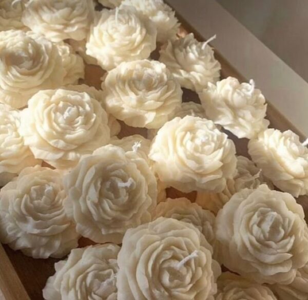 ivory peony – handcrafted scented soy candle
