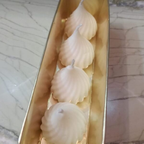 divine modak soy candle – pack of 4 (festive & eco friendly décor)