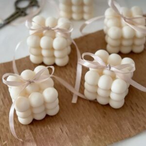 luminous white bubble candle